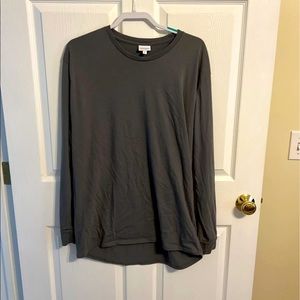 XL Solid LulaRoe Long Sleeve Hudson
